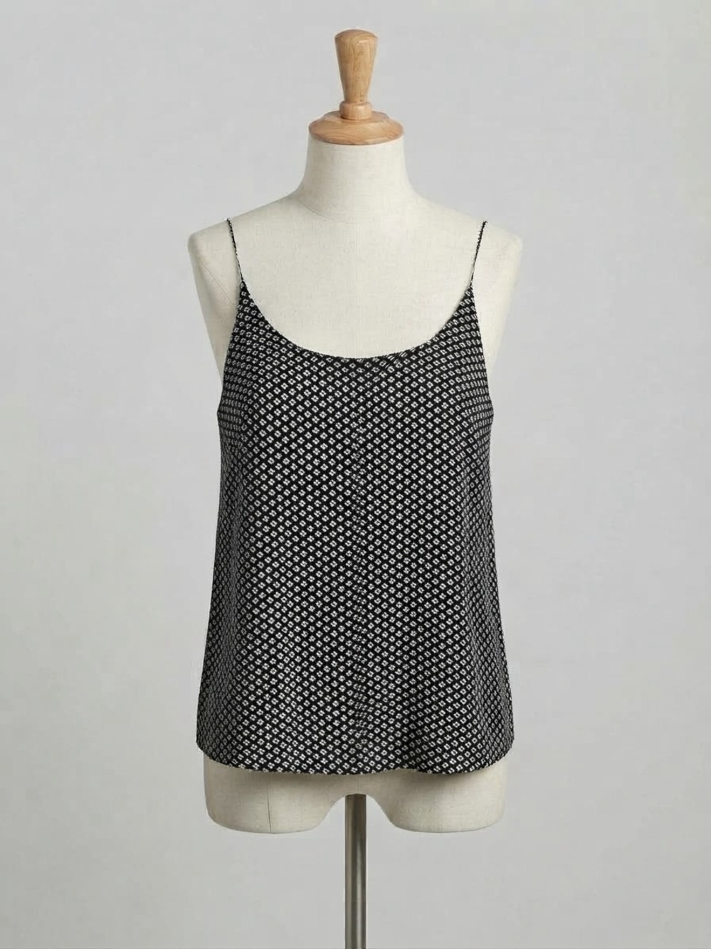 Banana Republic Black and White Geometric Camisole Top